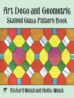 cover image of Art Deco and Geometric Stained Glass Pattern Book